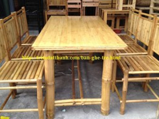 BÀN GHẾ TRE - SẢN PHẨM THÂN THIỆN VỚI MÔI TRƯỜNG