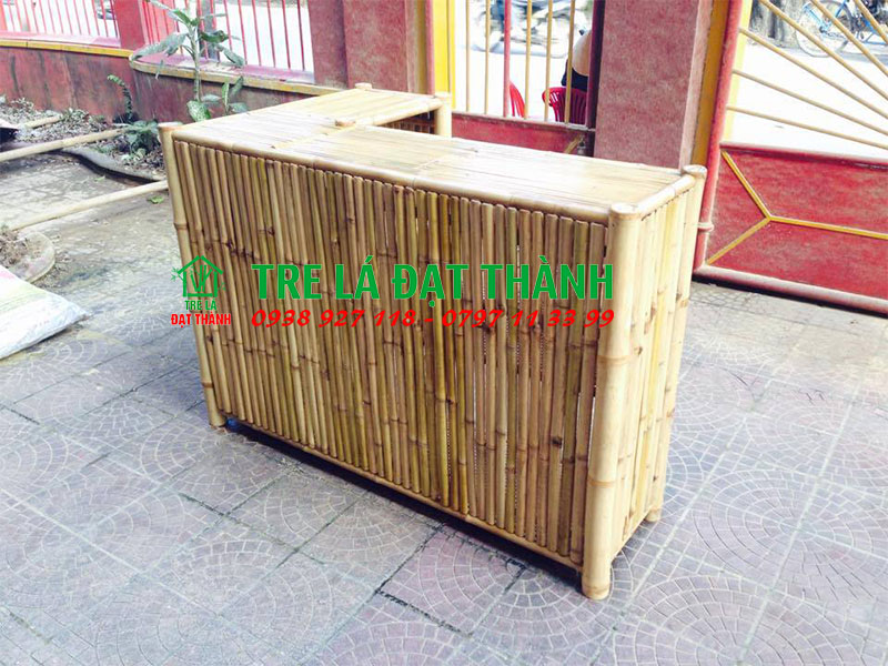 Xe Bán Cafe Vỉa Hè Bằng Tre Trúc - QBT26