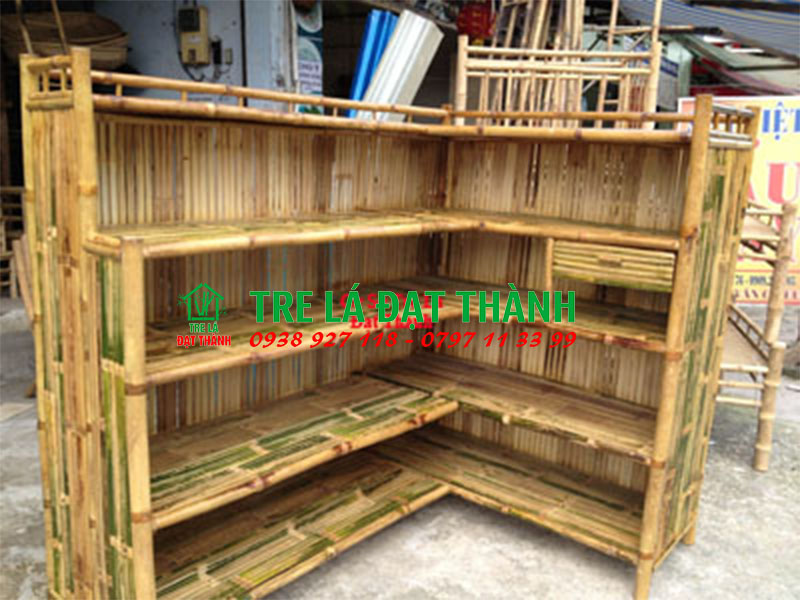 Quầy bán hàng bằng mây tre đan tự nhiên - QBT23